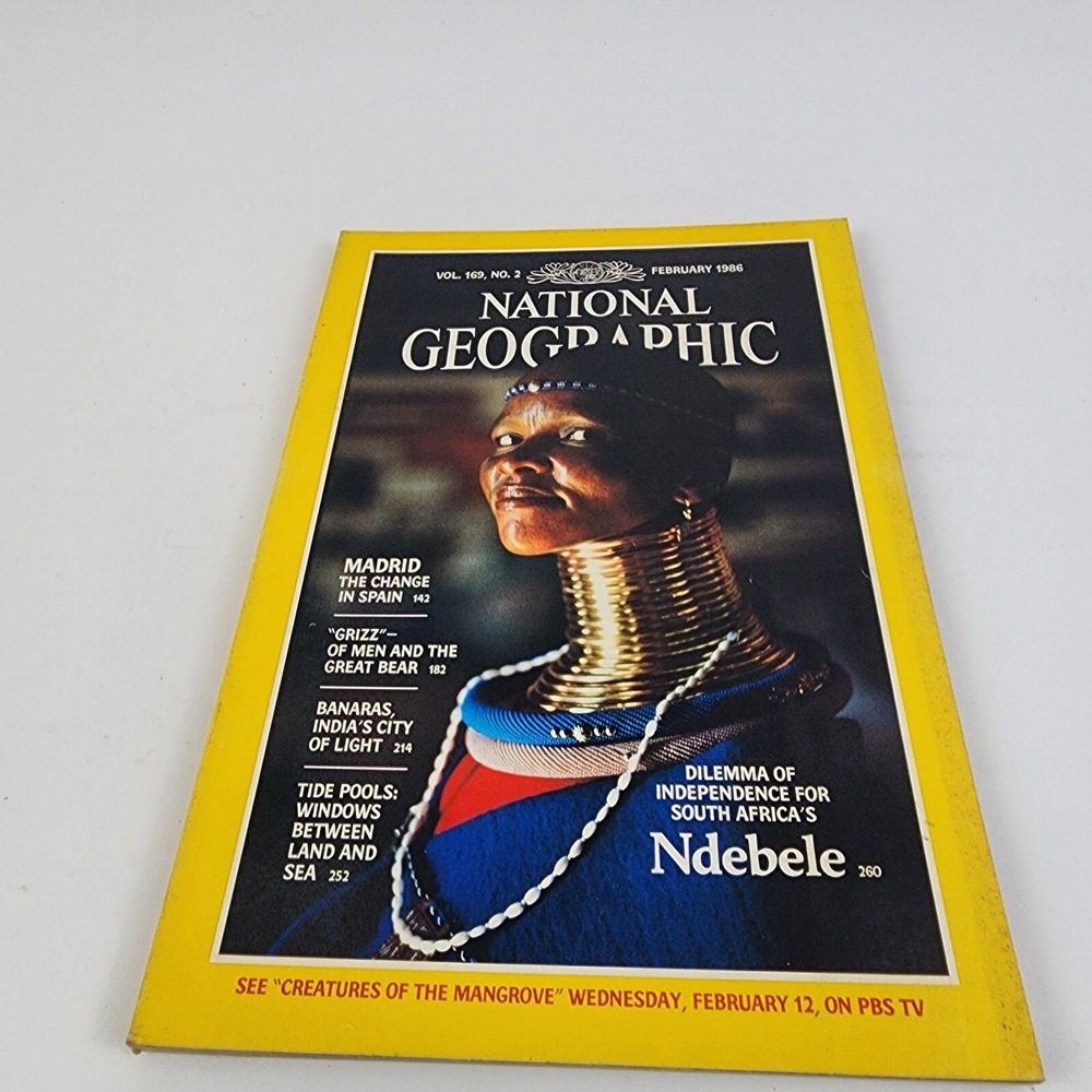 National Geographic‎ Magazine February 1986 No  Insert